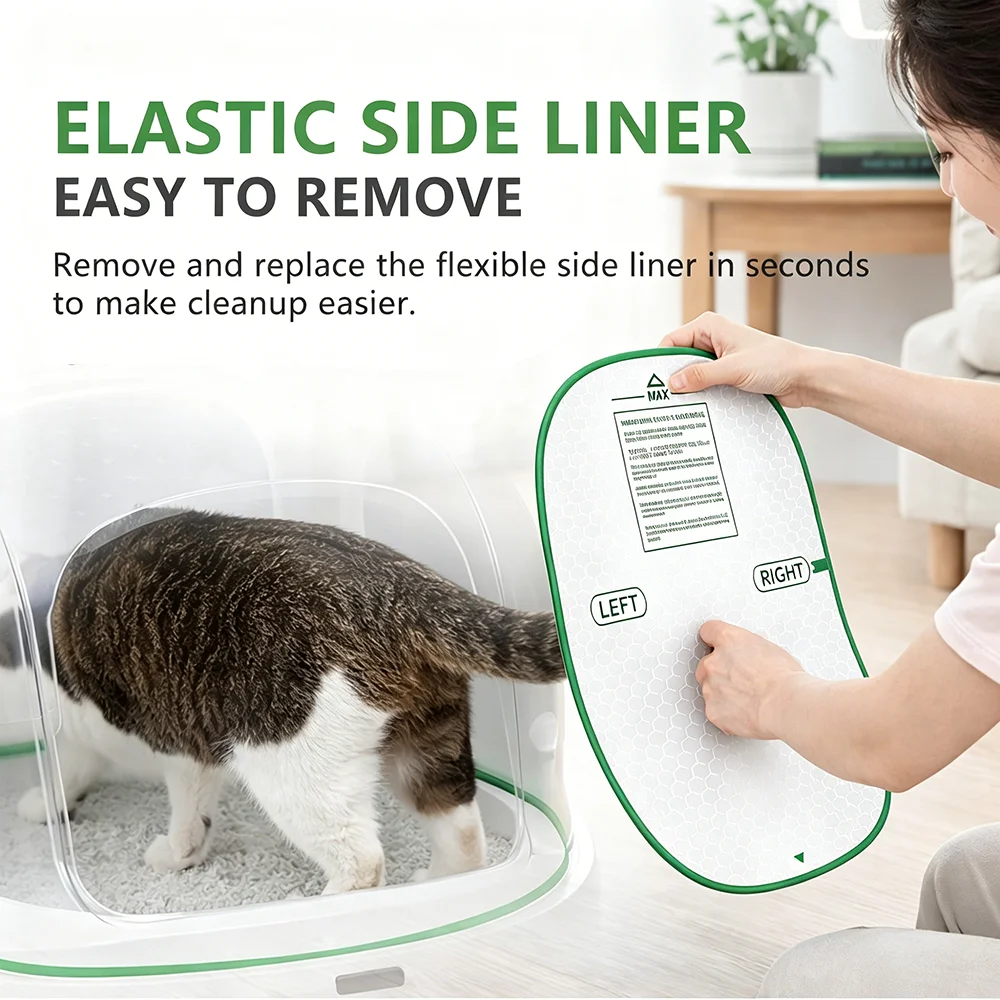 Automatic Self-Cleaning Cat Litter Box Mat, High Performance Leakproof Litter Mat Anti-Stick, Suitable Cat Toilet Cushion