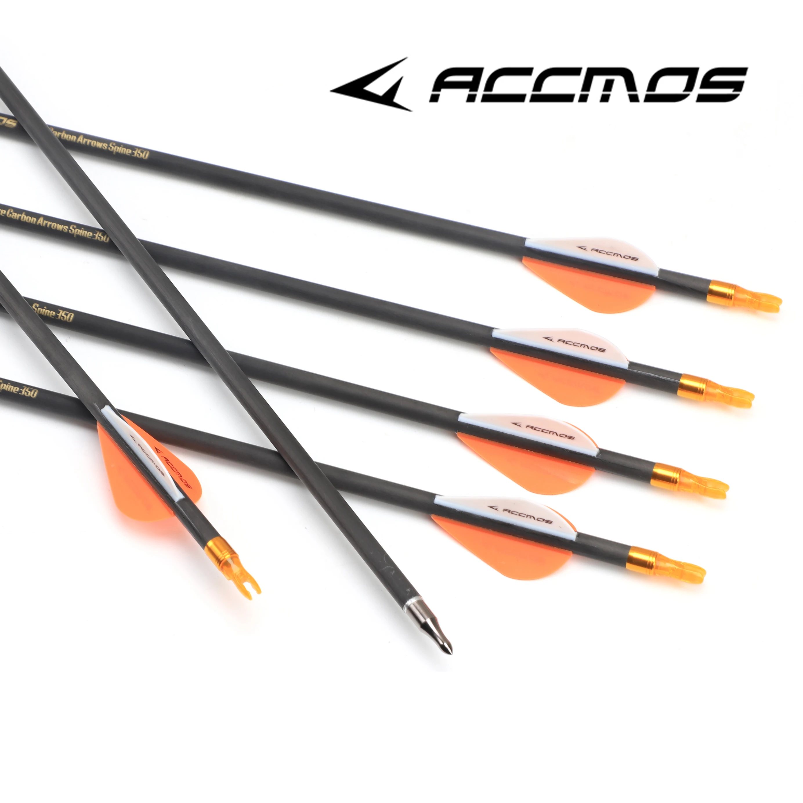 12 Pieces ID6.2 Pure Carbon Arrows Archery Hunting Spine 300 340 400 500 600 700 800 23 - 31 Inch Bow Draw Length