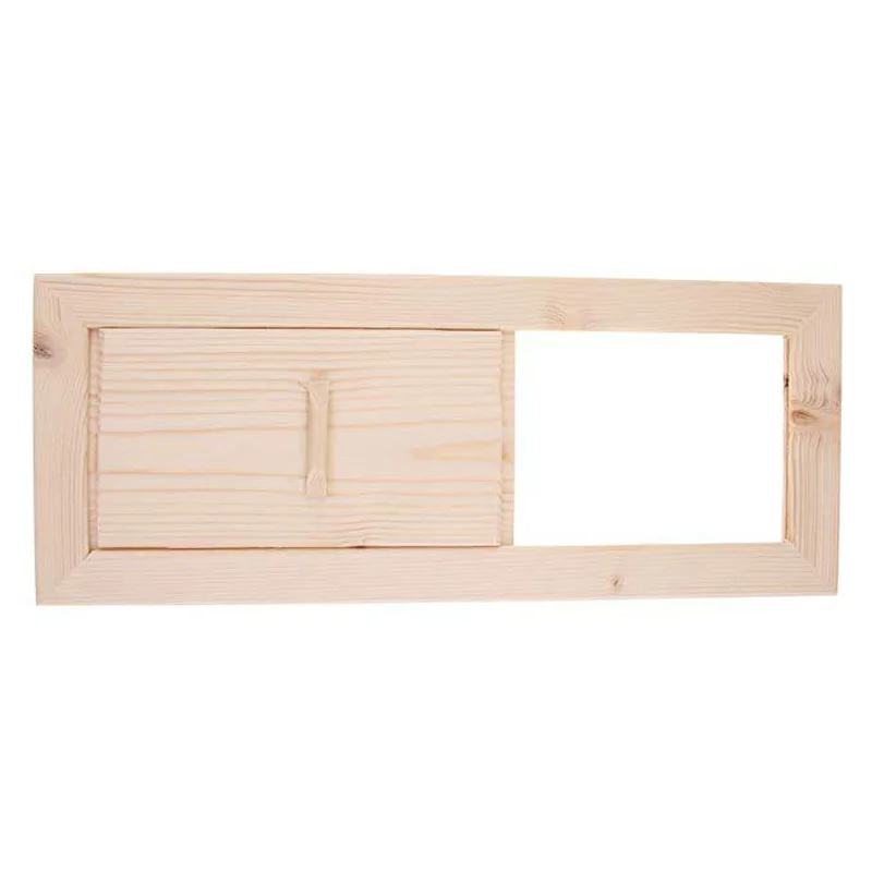 Wood Ventilation Blinds Sauna Air Vent Set Bath Grille Ventilation Shutter Window Sauna Room Equipment Accessories