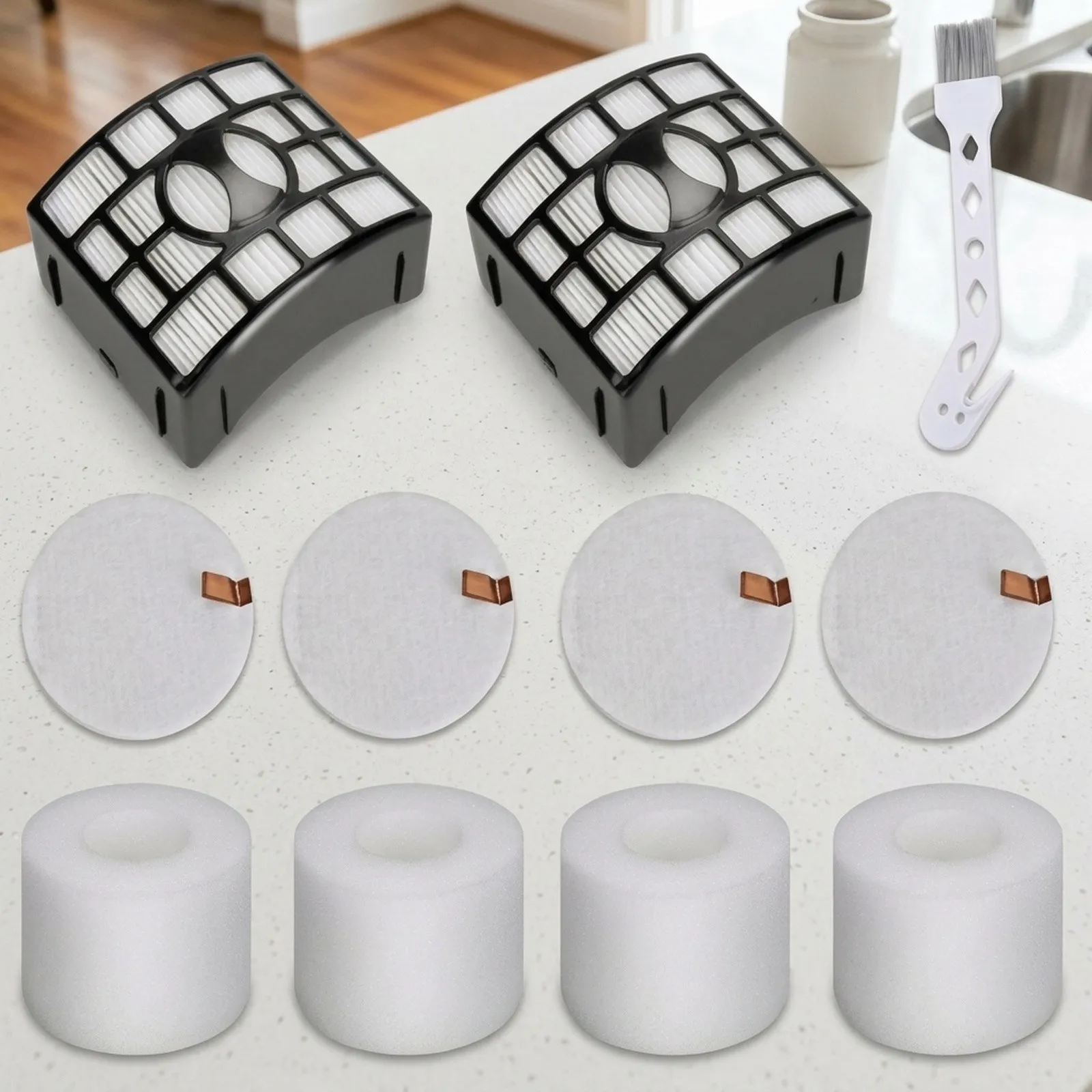 W/ashable Foam Felt Filter Set For Shark For Lift-Away NV601UK NV700UK Upright Vacuum Cleaner Parts Accessories Replacement Kit