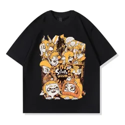 Anime Splatoon 3 Oversized T Shirt Women Men Boys Girls Funny Tshirt 100% Cotton Crewneck Short Sleeve Graphic Tees Streetwear