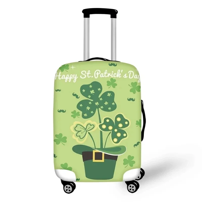 Irish Theme Travelling Suitcase Covers Removable Luggage Cover Zipper Dust Resistant Baggage Protective Sleeve for 18-32 Inch