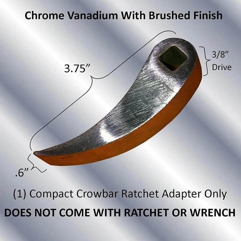 Crowbar Adapter Heads Tools, Adjustable Angle Heads Drop Pry Bar Fits 3/8Inch Ratchet, Pry Bar For Tight Spaces