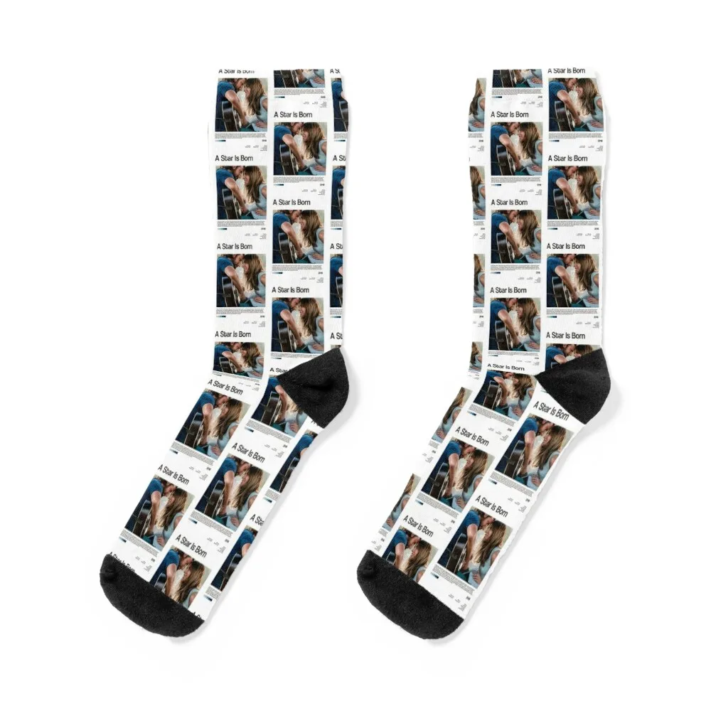 

a star is born movie poster Socks Wholesale set snow soccer anti-slip Designer Man Socks Women's
