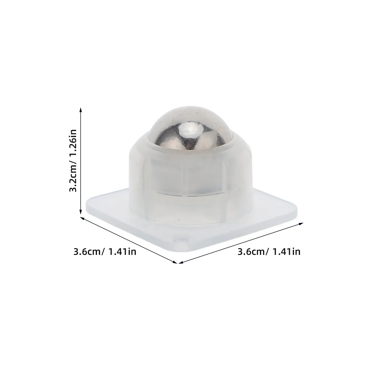4Pcs Mini Self-Adhesive Caster Wheels Heavy Duty Ball Bearing Universal Swivel Castors for Furniture Mobility Easy Installation