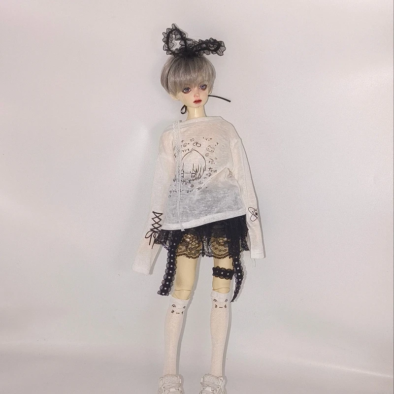 

1/6 1/4 Doll's Clothes Suit for 30/45cm Bjd Doll Elf Set Lightweight Summer Style Girl Toys Dress Up Doll Accessories, No Doll