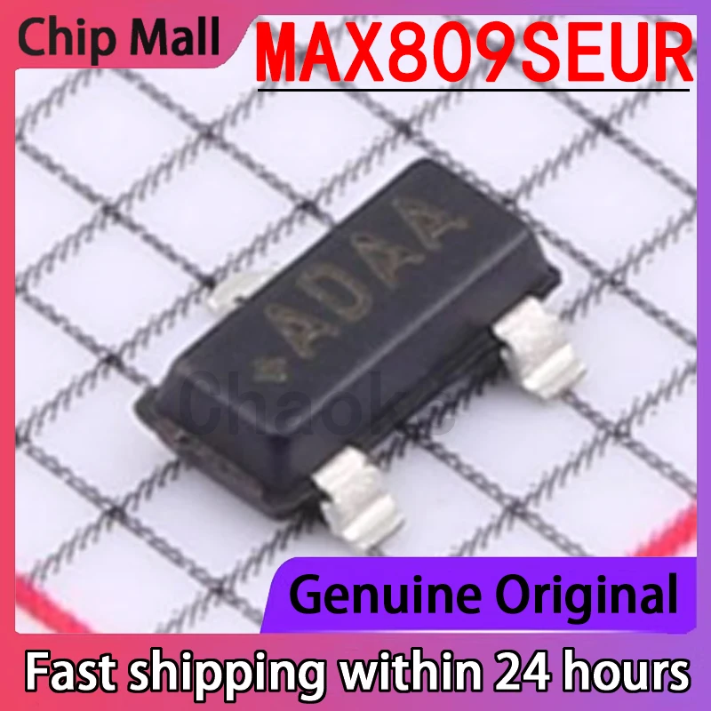 10PCS New Original MAX809SEUR Packaged SOT23 Microprocessor Reset Circuit Chip