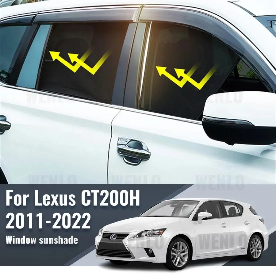 

For Lexus CT 2011-2022 200H CT200H Car Sunshade Magnetic Front Windshield Frame Curtain Rear Side Window Sun Shades Visor