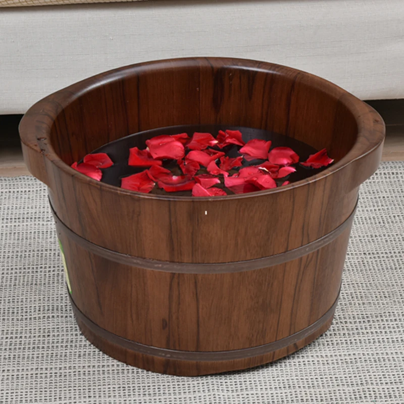 

Rosewood Foot Bath Barrel Wooden Barrel Feet-Washing Basin Wooden Foot Bath Wooden Bucket Household Solid Wood Feet Bathing