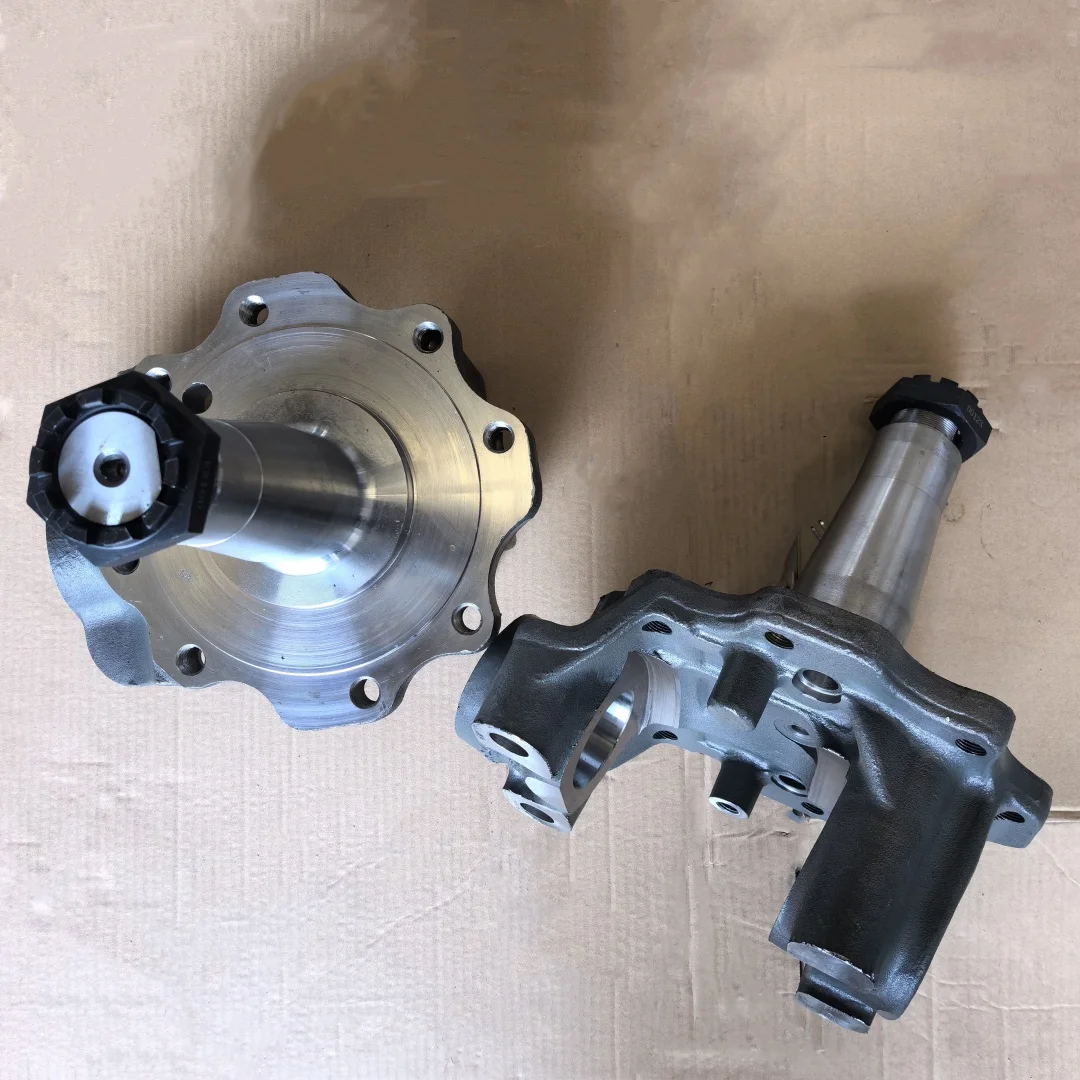Picture 3: Heavy Trailer Truck Front Steering Knuckle Parts Steering Knuckle Left AZ4095410003 Right AZ4095410004