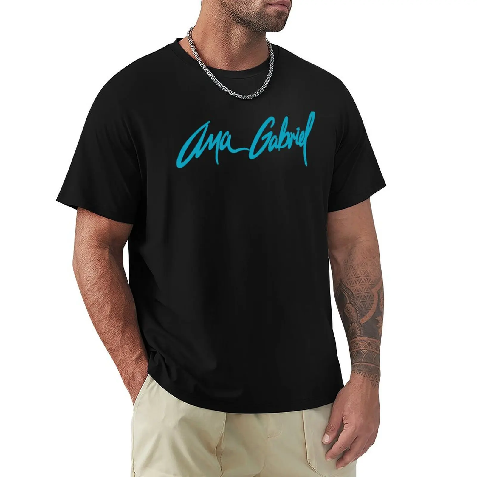 Camiseta Mexicana Ana Gabriel, Camiseta de Trabajo de Manga Corta para Exteriores