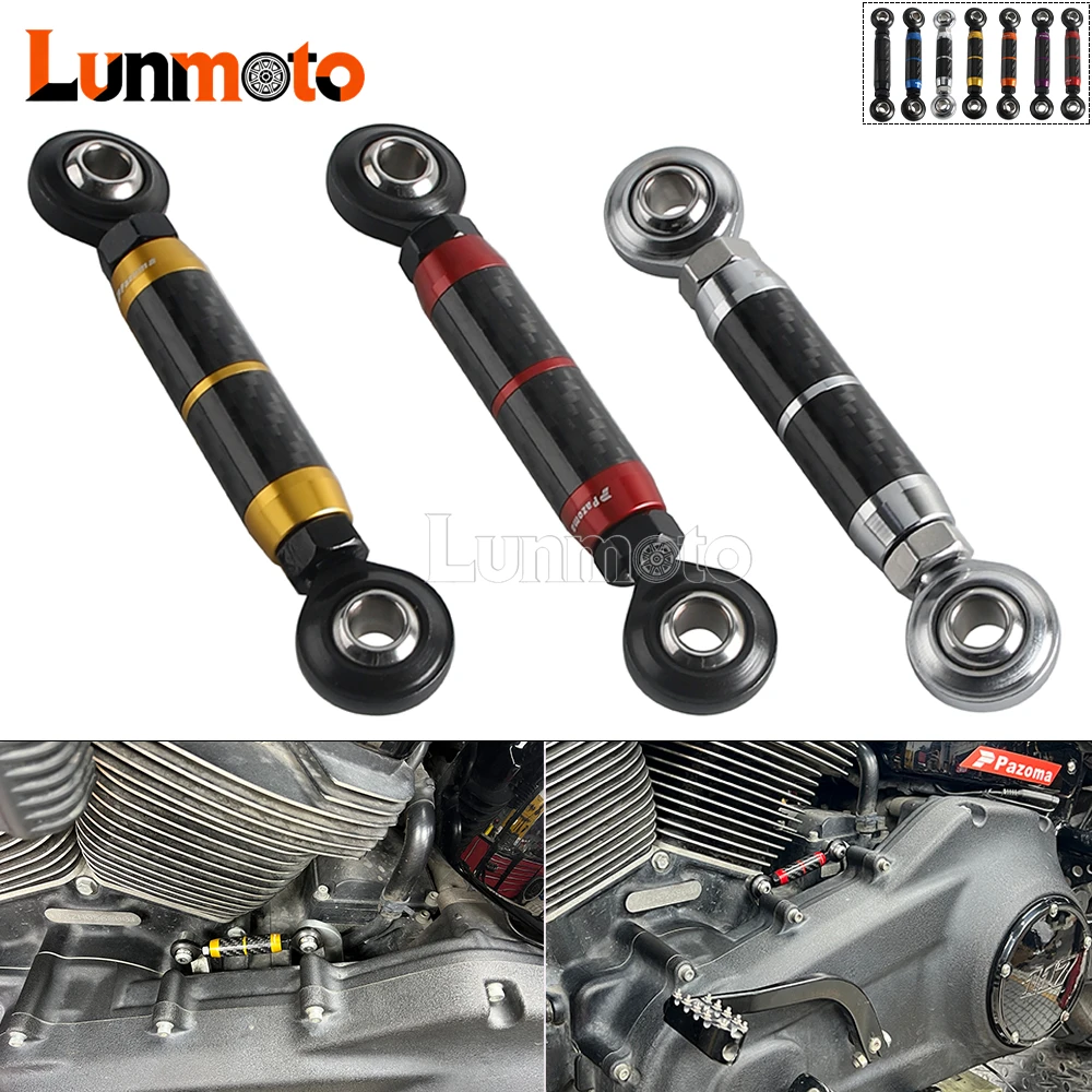 For Harley Dyna FXDC Street Bob Softail M8 Standard FXST Mid Control Gear Shift Link Motorcycles CNC Gear Shifter Linkage Lever