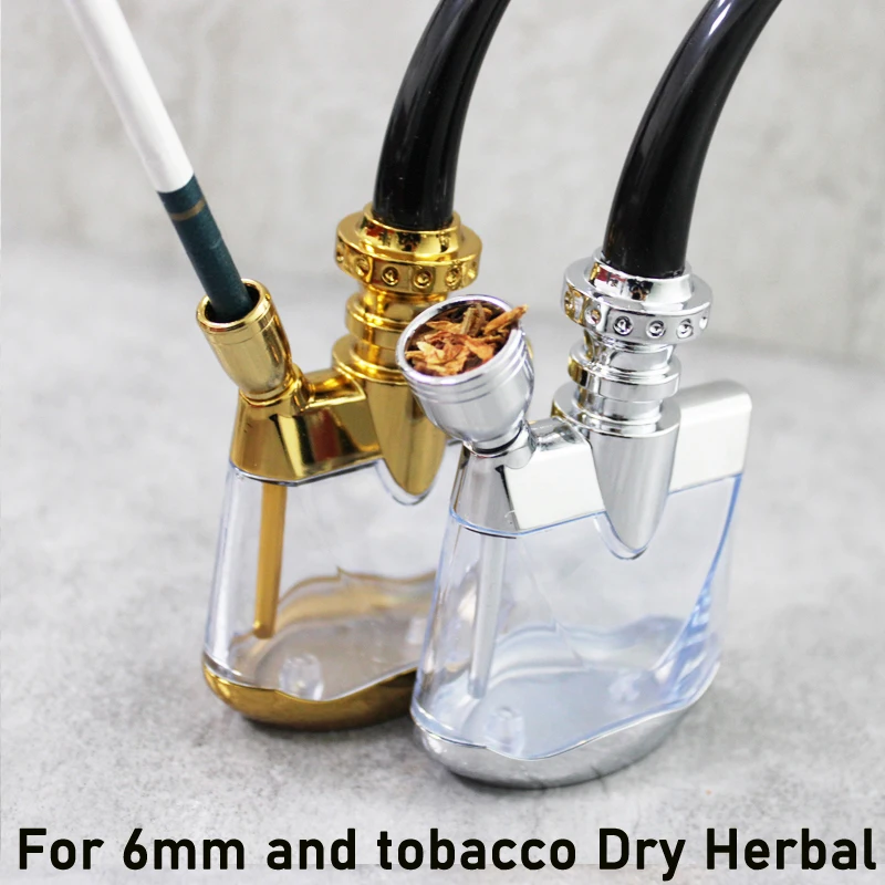 New Multifunction Creative Water Smoking Pipe Microfilter Popular Cigarette filter Tar Filtration Washable Tobacco Pipe Men Gift