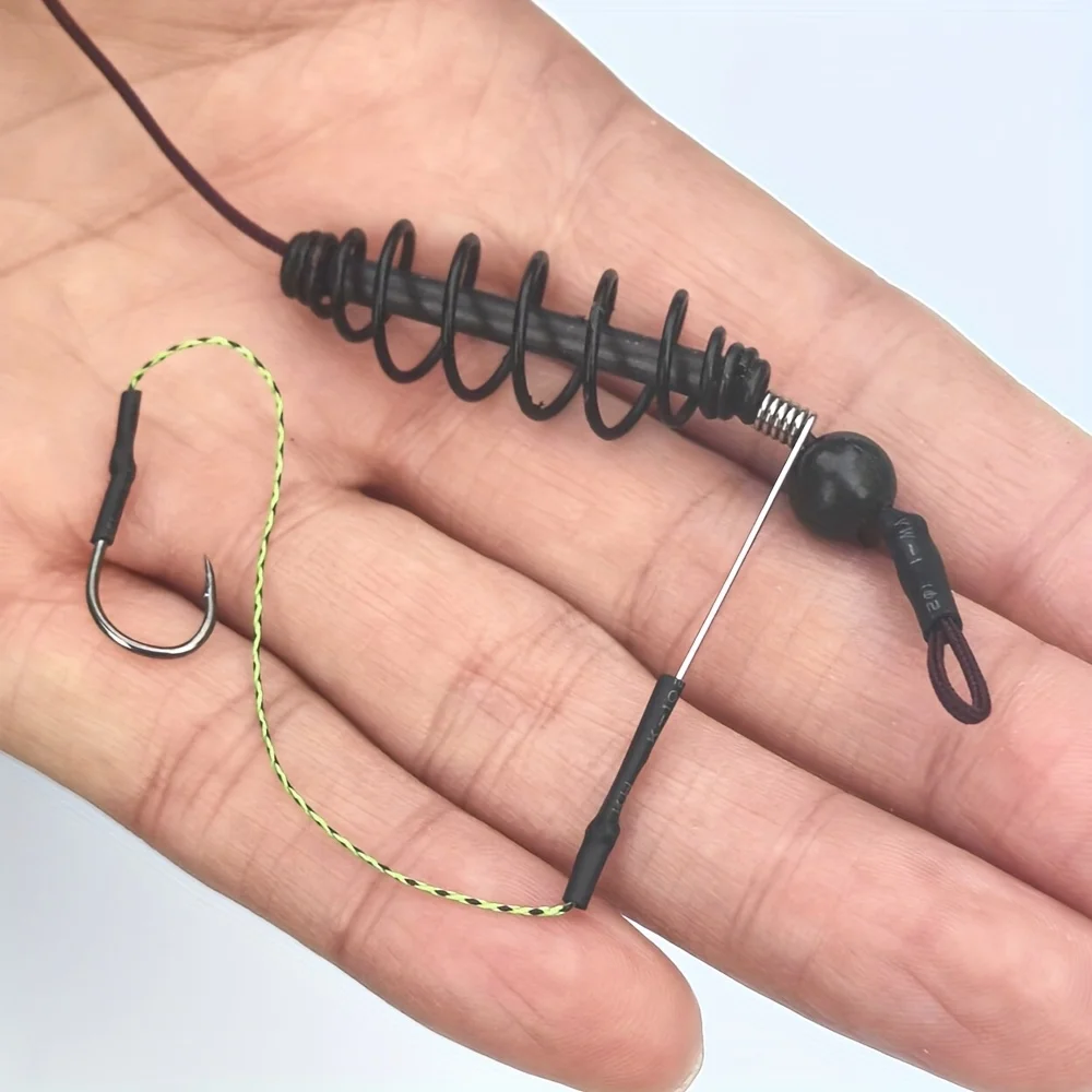 2-teiliges Karpfenangel-Set mit Feeder & Haken, Vorgefertigte Karpfenausrüstung für Grobfischangeln, 15g/20g/25g/30g/35g Optionen – Detail 5