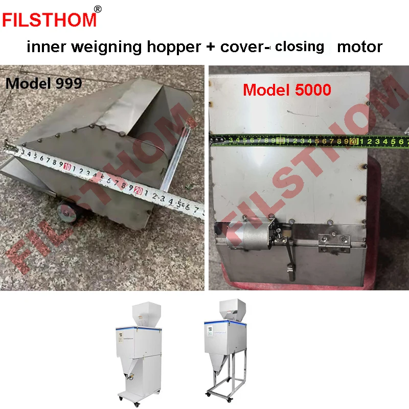 Powder Granule Filling Weighing Accessories Inner Hopper Of Small Appliances Parts Model 999 &5000