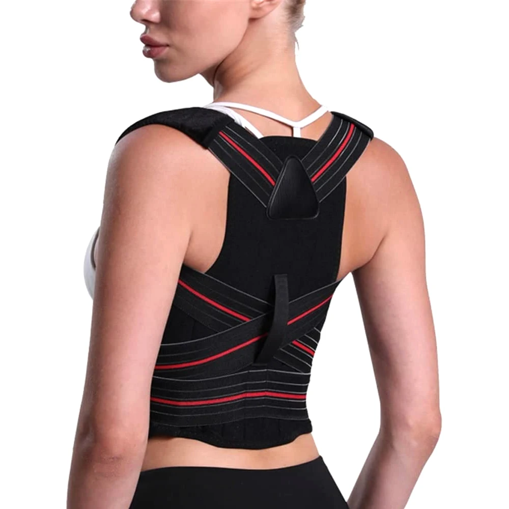 Posture Corrector for Women & Men, Adjustable Back Brace, Back Support straightener, Providing Pain Relief from Lumbar, Neck,