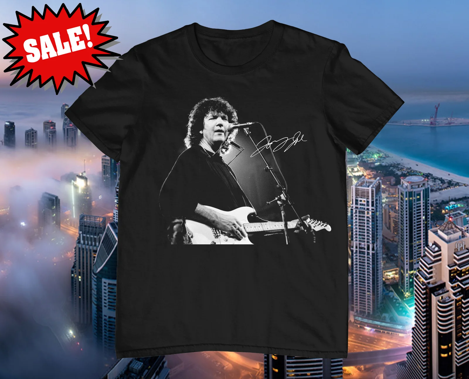 New Tony Joe White Live In Concert Cotton Black Men Women Shirt S-3XL