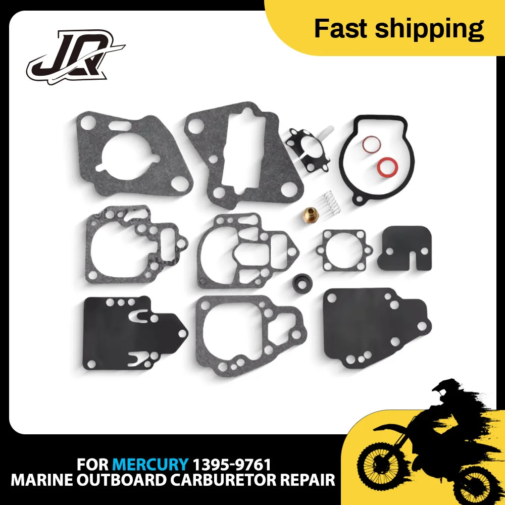 FOR Mercury Marine Outboard Carburetor Repair Rebuild Kit 6HP 8HP 9.9HP 10HP 15HP 25HP 2-Stroke 1395-9761 1395-97611 9645 9761
