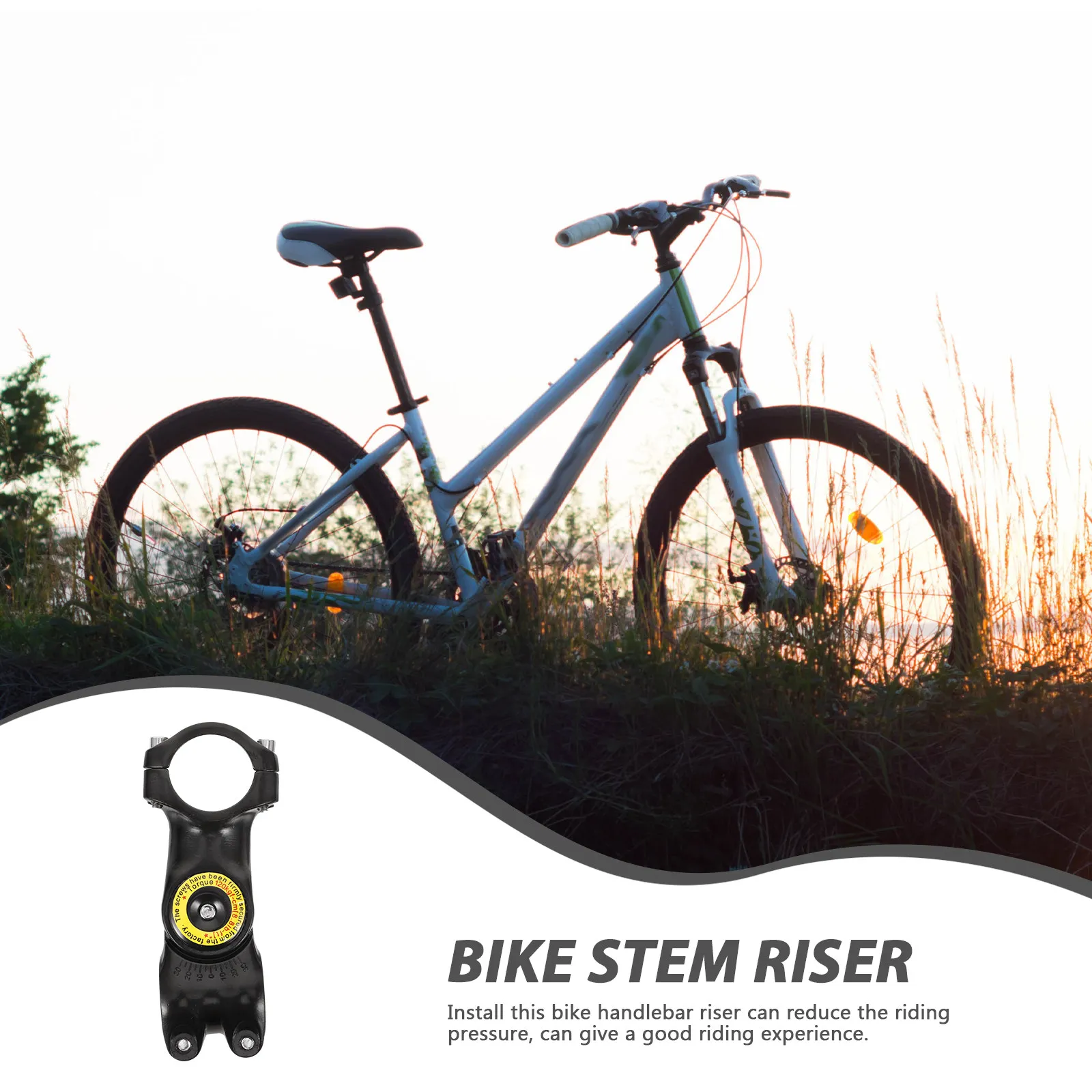 

1 set 1 Set Alloy Bicycle Handlebar Stem Extender For Mountain Bike Riser Adjustable Front Fork Stem Road Bike Accessories