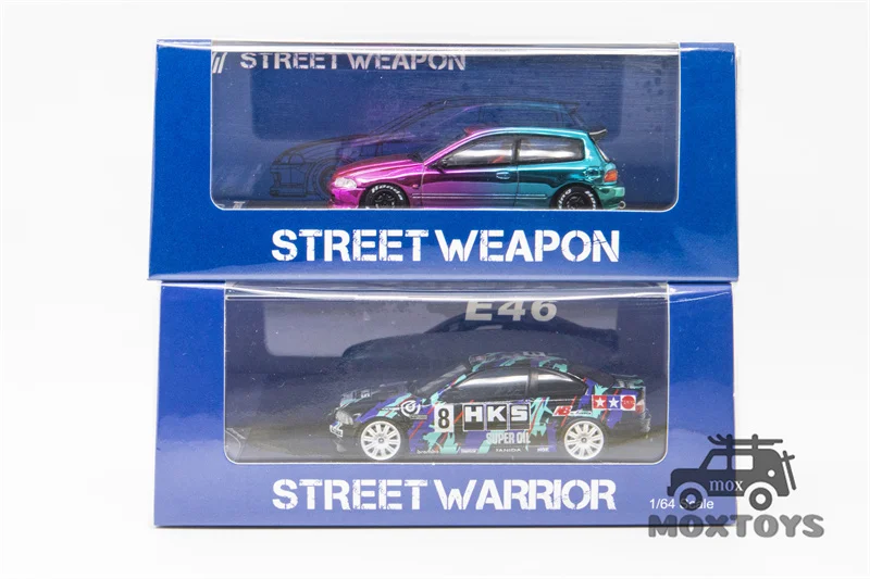 SW 1:64 EG6 Electroplated / E46 HKS Diecast Model Car