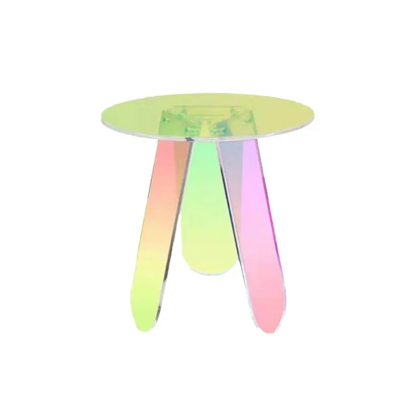 Nordic Style Small Coffee Table Transparent Acrylic Creative Colorful Side Table for Living Room Simple And Beautiful Design