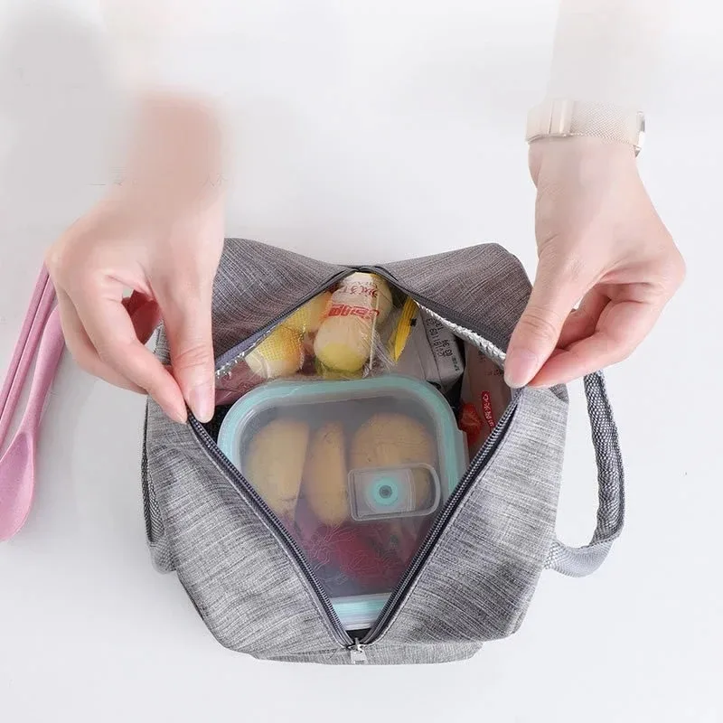 Nuova borsa per il pranzo portatile scatola termica per alimenti Lunchbox per ufficio impermeabile con custodia isolata con tracolla