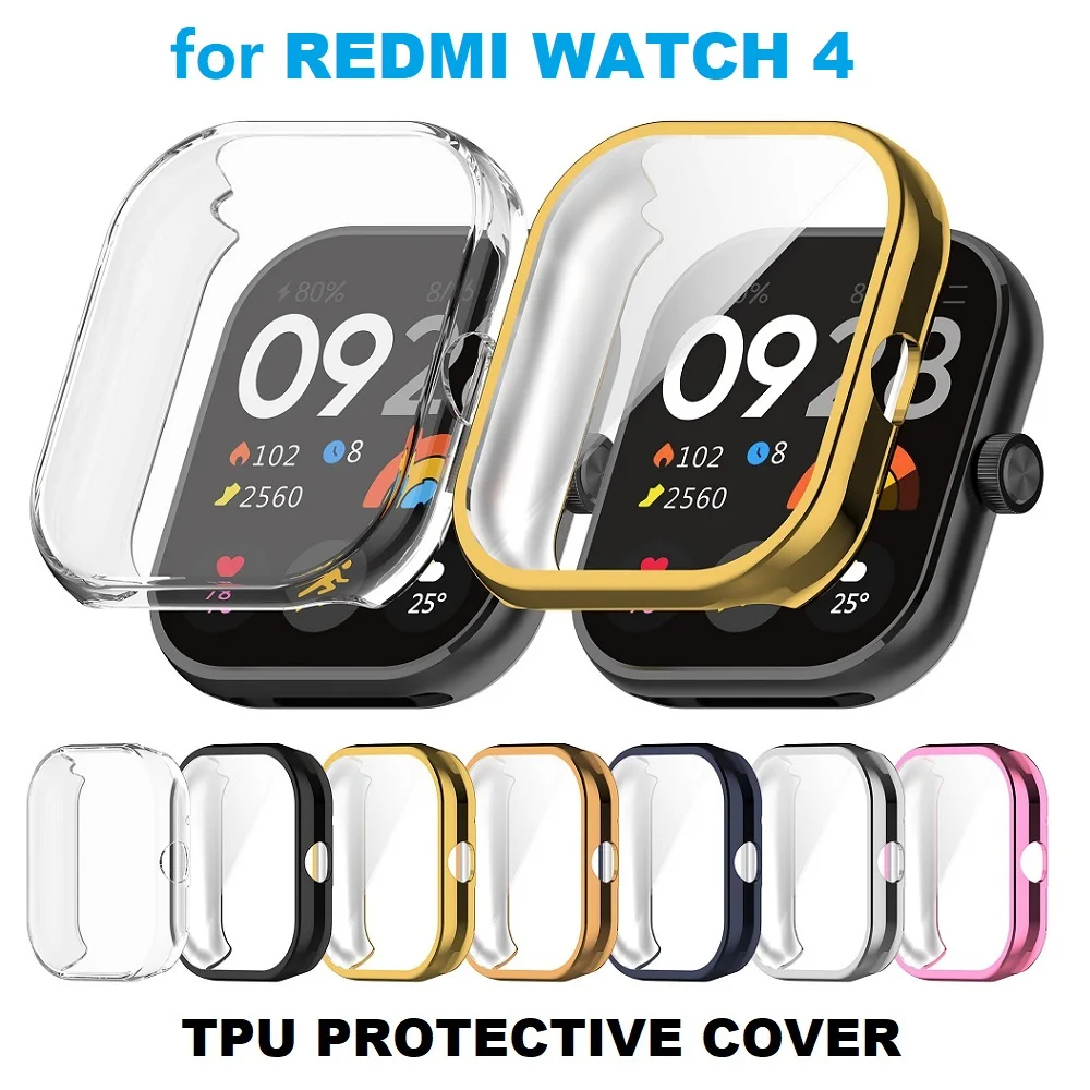 30PCS Smart Watch Protective Cover for Xiaomi Redmi Watch 4 Full Cover Shock-Proof Soft TPU Screen Protector Case