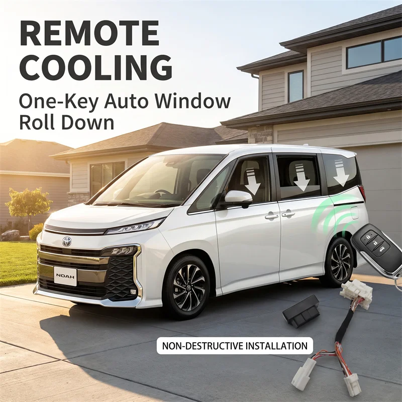 For Toyota Noah Voxy Esquire 80 Series Auto Window Closer, Speed Sensitive Door Lock Module, Plug & Play Remote Window lifter