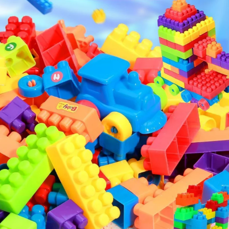 100pcs Large Particle Children's Building Blocks, Educational Assembly Toy for Intelligence Development