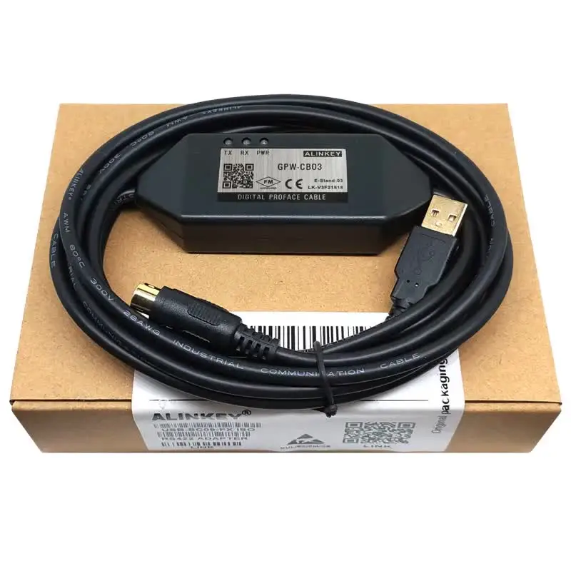 GPW-CB03 or USB-GPW-CB02 HMI Programming Cable for Digital GP