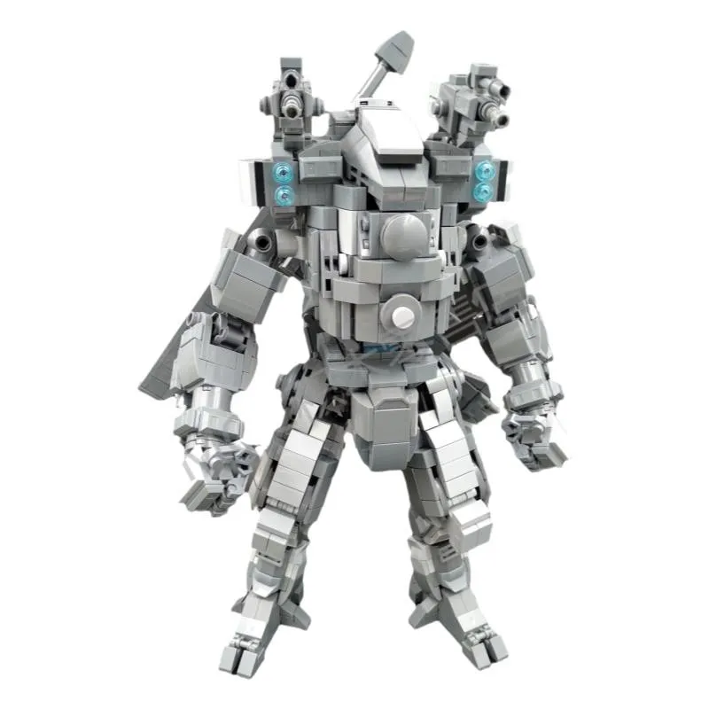 

28CM Mecha Fighting Warfare Soldier Robots Model Assembly Small Particle Building Blocks Educational Toys For Children Bricks