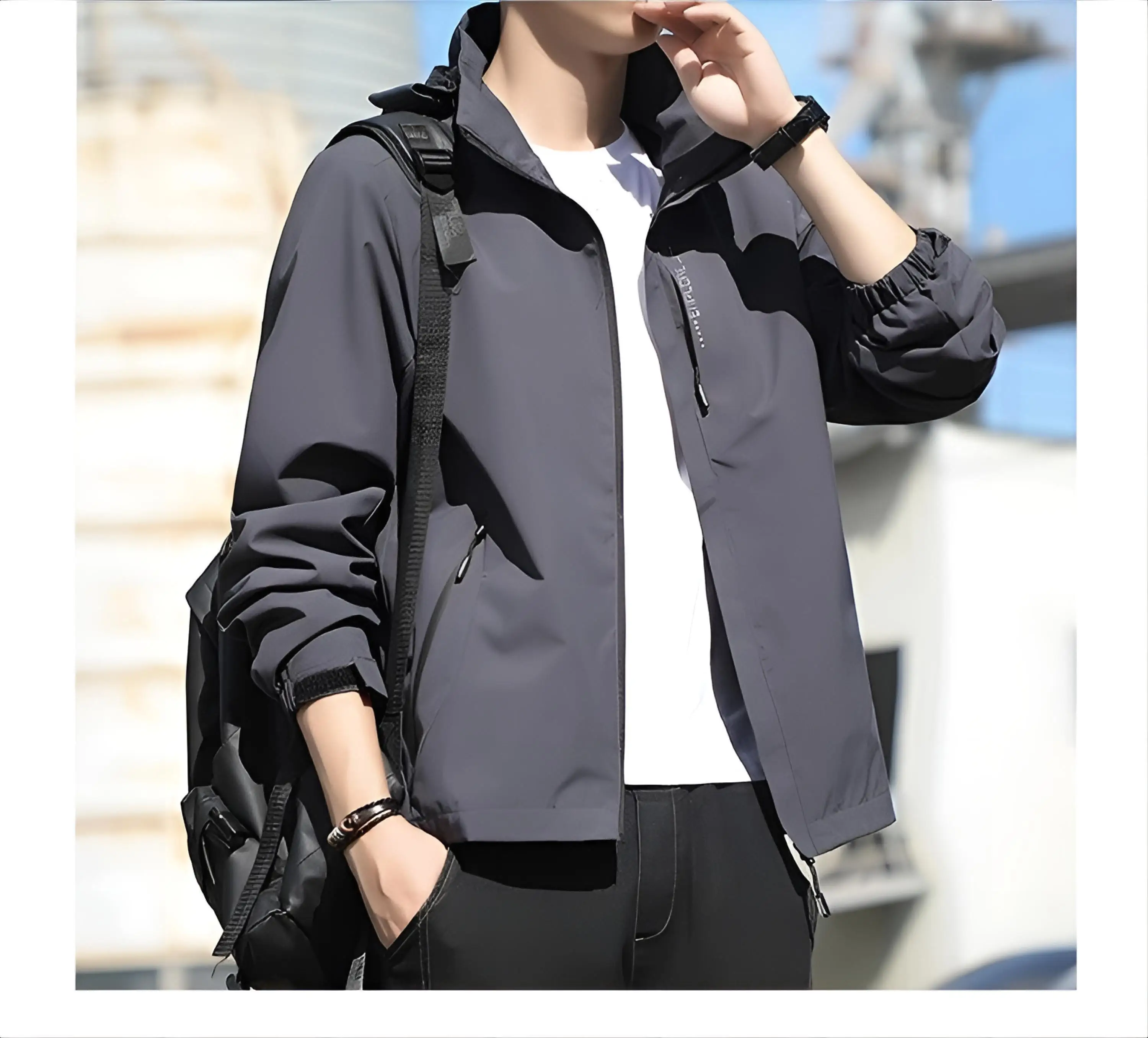 

Мужская куртка-пальто в китайском стиле, классическая, оригинальная, нейтральная, с воротником на пуговицах, для спорта и повседневной жизни, в стиле East Coast.