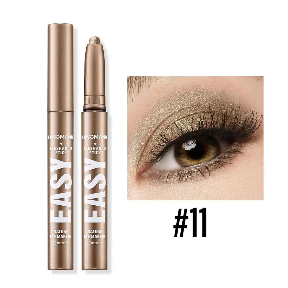 Monochrome Eye Shadow Stick Waterproof Lasting Highgloss Matte Pearlescent Silkworm Pen Lying Makeup Eyeliner Eyeshadow Z5X8