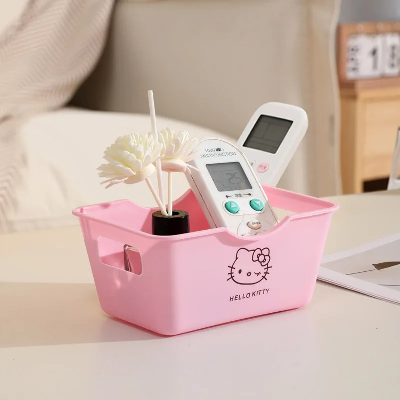 

Kawaii Sanrio Hello Kitty Desktop Storage Box Cute Anime Key Charger Toys Storage Box Cartoon Miscellaneous Box Girls Gifts