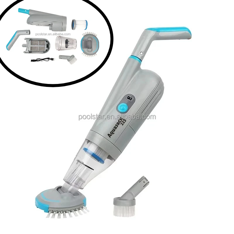 Portable Pool Vacuum Cleaner Wireless Handheld Rechargeable for Swimming Pool Hot Tub Spa with Long Battery Life