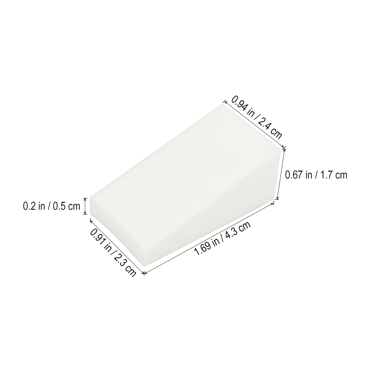 

24 Pcs Powder Face Triangle Cotton Pad Facial Triangular for Makeup White