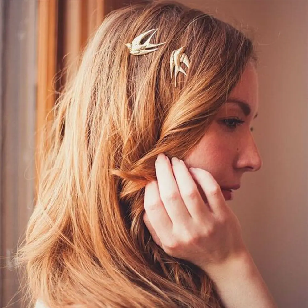 Fashion for Girl Women Gifts Word Folder Hair Accessories Hairpin Headdress