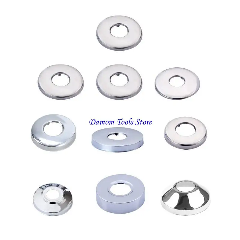 57BE Stainless Steel Wall Split Flange Snap-on Faucet Decorative Cover for Bathroom