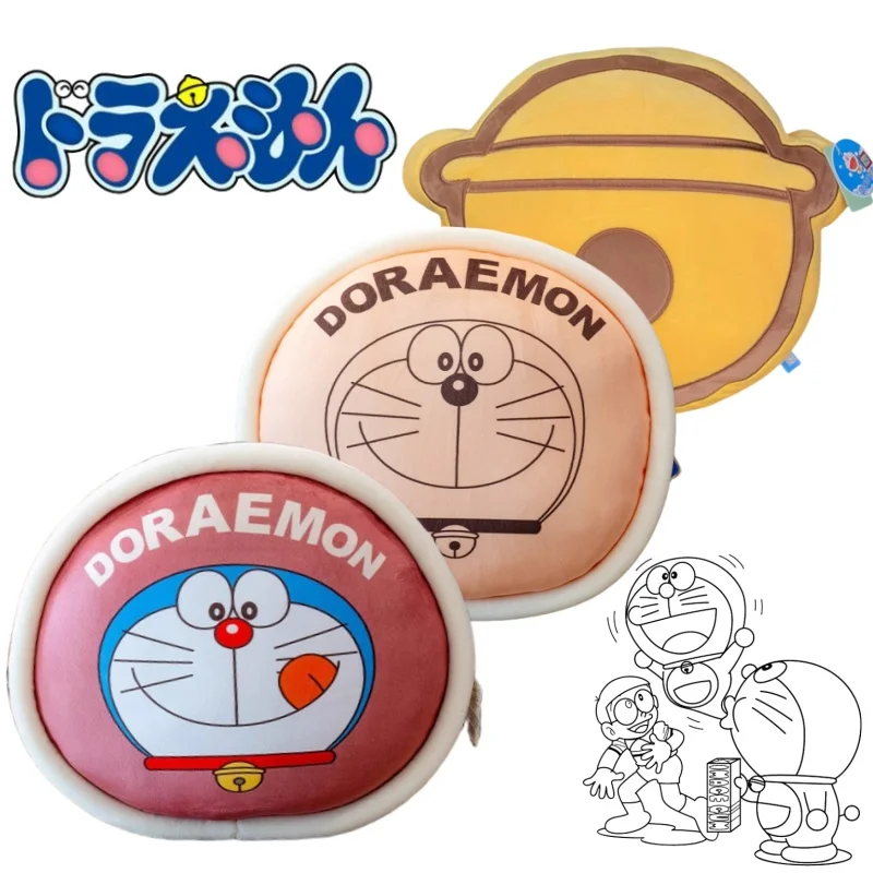 

Doraemon's Double-sided Plush Cushion Dorayaki Car Lumbar Cushion Home Pillow Ornament Nap Pillow Holiday Birthday Gift 36/40cm