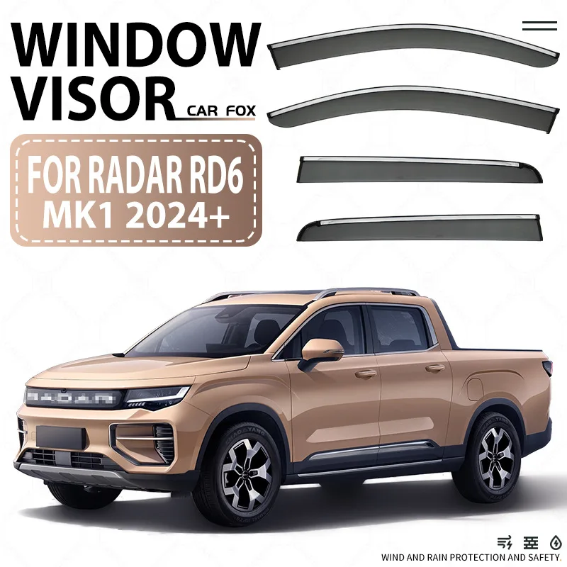 

For Radar RD6 2024+ Car Window Visor Awning Shelters Windshield Side Window Rain Sun Shade Auto Accessories