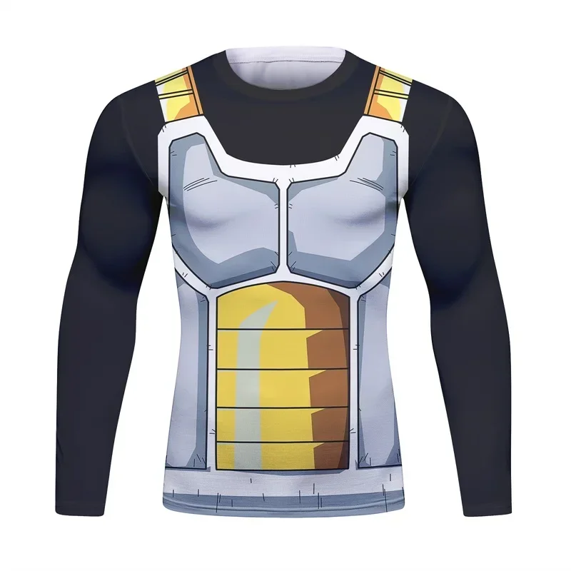 Dragon Ball Z Men T Shirt Homme Compression Costume Vegeta Tshirt Son Goku T-shirts Rashguard Fitness Gym Sportwear Top Tees