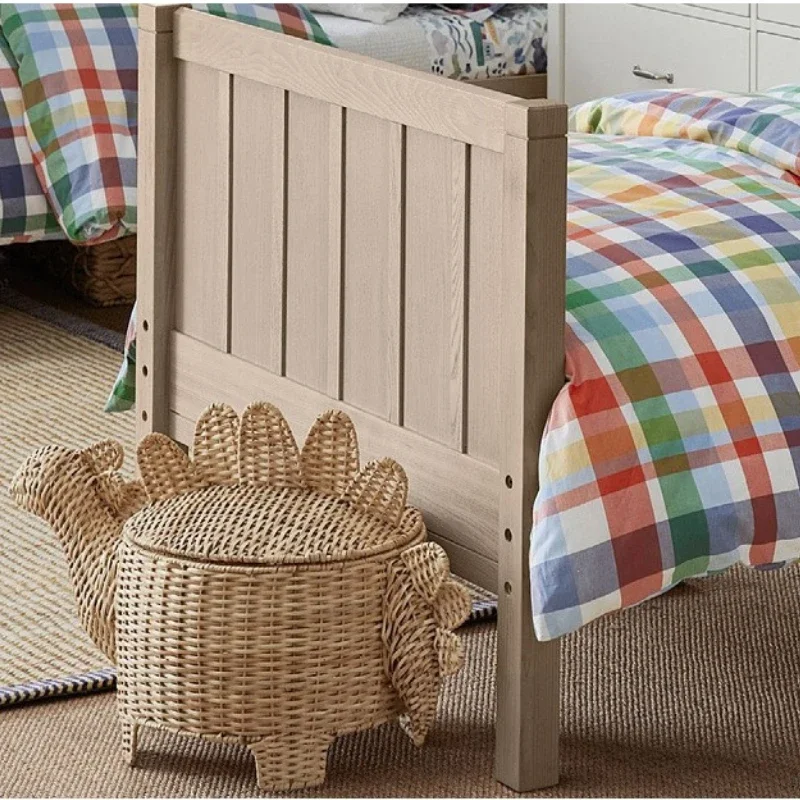 

Корзина для одежды в виде мультяшного динозавра, ручная работа, плетеная, органайзер для игрушек, корзина из ротанга с крышкой, коробка для хранения, декор для дома и спальни