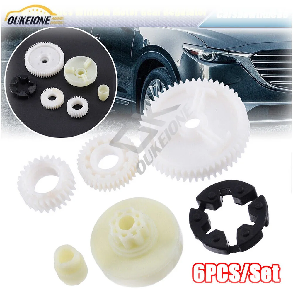 6pcs Car Window Motor Gear Regulator G22C5958X for Mazda 3 5 6 CX-7 CX-9 RX-8 G22C 5958X