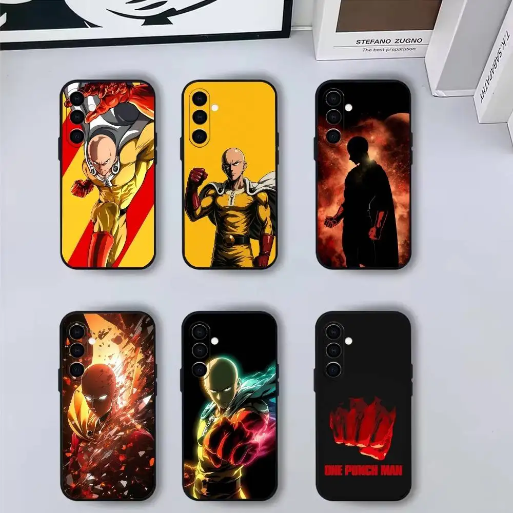 

HOT Anime 12O-One P-Punchs Man Phone Case For Samsung Galaxy A73,A72,A71,A70,A53,A52,A51,Others Soft Black Cover