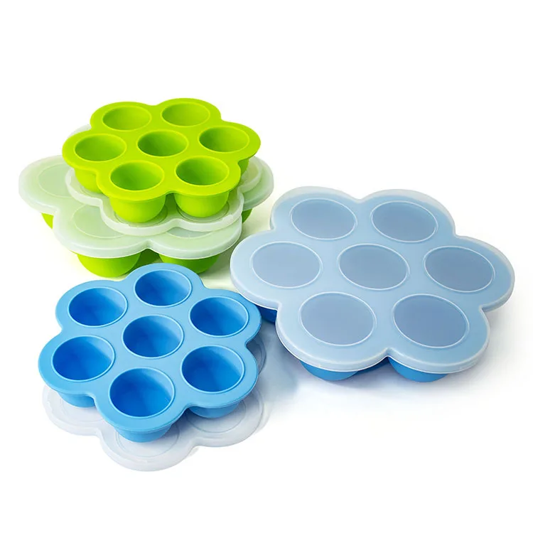 1Pcs Freezer Tray Pastry and Pastry Accessories Snack Freezer Storage Box Cake Decoration Baby Food Reusable Silicone Mold Bar