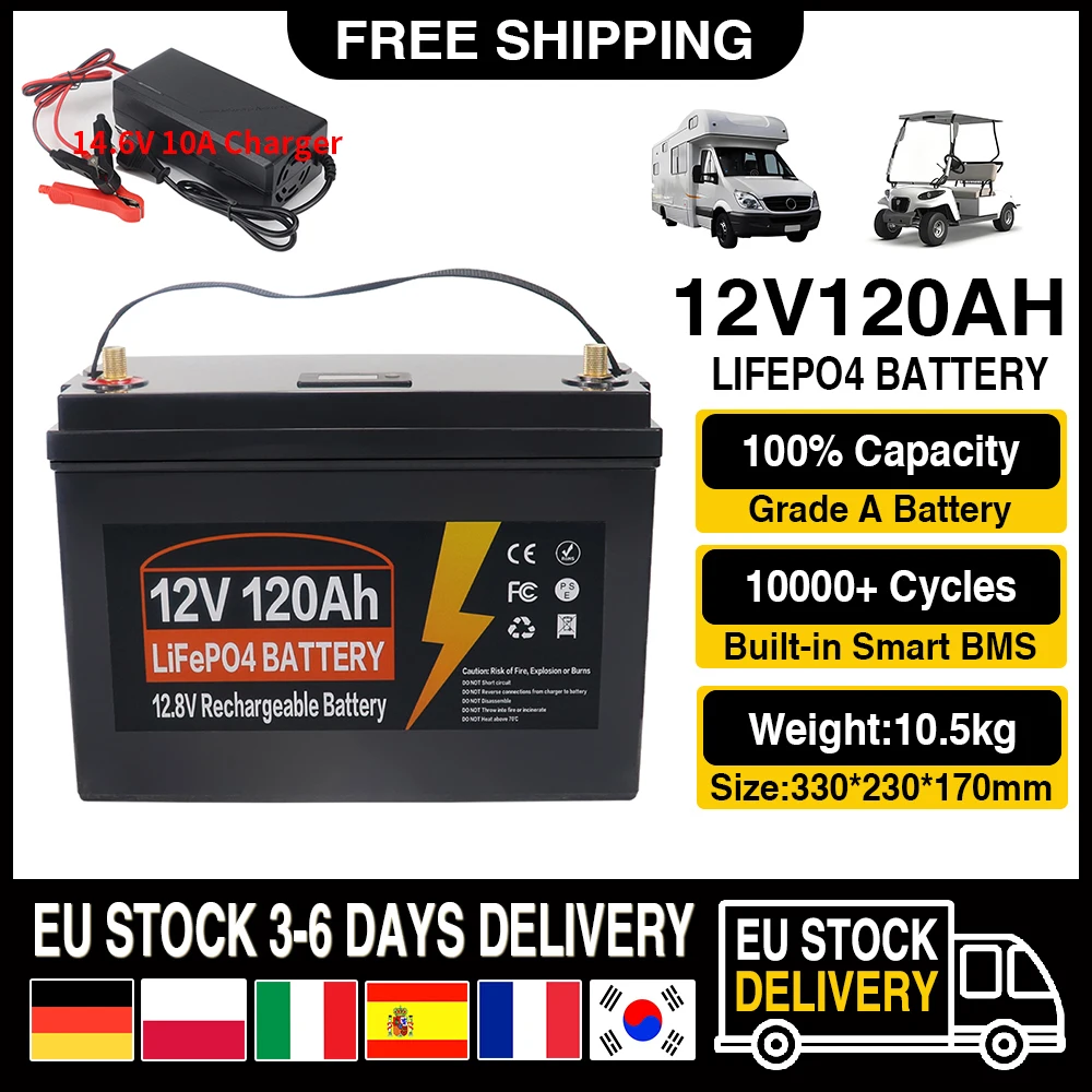 12V 120Ah 100Ah 60A…