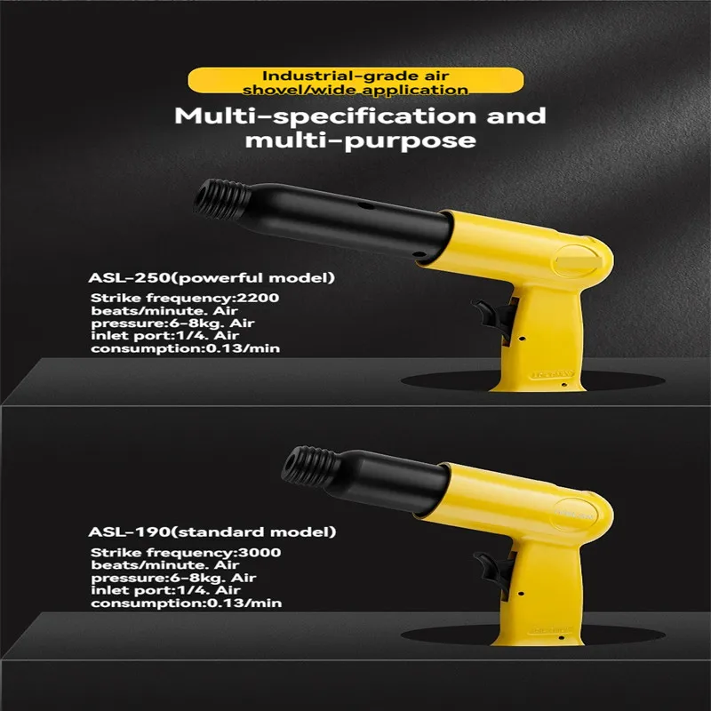 220mm multifunctional pneumatic hammer, professional handheld pistol, air gun, small rust removal pneumatic tool, chisel deliver