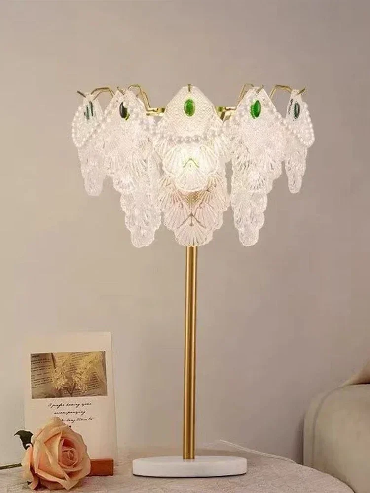 *Contemporary Table Lamp Luxurious Warm Living Room Bedroom Study Villa Hotels LED Creativity Bedside Desk Light