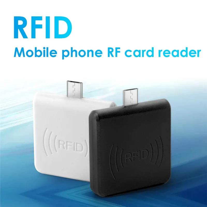 Мини-портативный RFID-считыватель идентификационных карт 125 кГц USB Smart EM Card Reader Forwin8 Android OTG Поддержка смартфона Белый