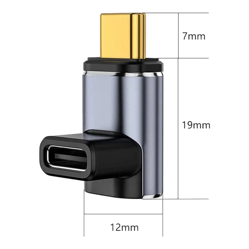 USB C 마그네틱 어댑터 40Gbps 24 핀 USB 어댑터 2 개, 스팀 데크, 갤럭시 용
